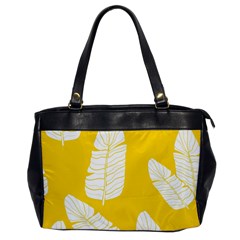 Yellow Banana Leaves Oversize Office Handbag by ConteMonfrey