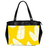 Yellow Banana Leaves Oversize Office Handbag (2 Sides) Front