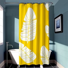 Yellow Banana Leaves Shower Curtain 36  X 72  (stall)  by ConteMonfrey