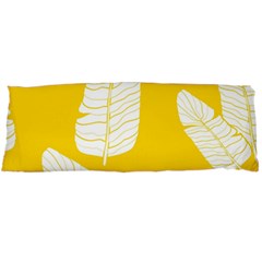 Yellow Banana Leaves Body Pillow Case (dakimakura) by ConteMonfrey