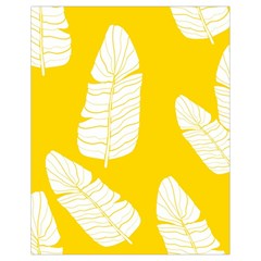 Yellow Banana Leaves Drawstring Bag (small) by ConteMonfrey