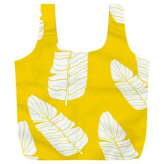 Yellow Banana Leaves Full Print Recycle Bag (xxl) by ConteMonfrey