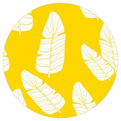 Yellow Banana Leaves Round Trivet by ConteMonfrey