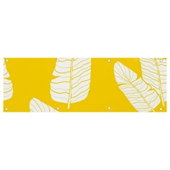 Yellow Banana Leaves Banner And Sign 9  X 3  by ConteMonfrey