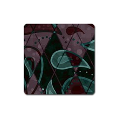 Background Pattern Texture Design Square Magnet by danenraven