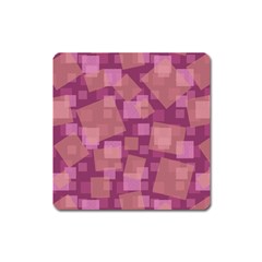 Abstract Art Background Pattern Texture Design Square Magnet by danenraven