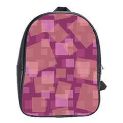 Abstract Art Background Pattern Texture Design School Bag (xl) by danenraven