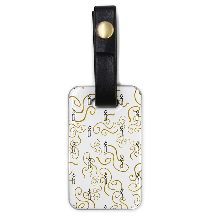 Illustration Candles Candle Fire Light Ceremonial Luggage Tag (one side)