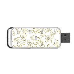 Illustration Candles Candle Fire Light Ceremonial Portable Usb Flash (two Sides) by danenraven