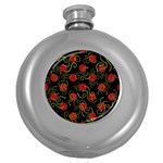 Abstract Background Pattern Texture Design Round Hip Flask (5 oz) Front