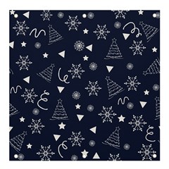 Illustration Christmas Tree Christmas Snow Banner And Sign 4  X 4 