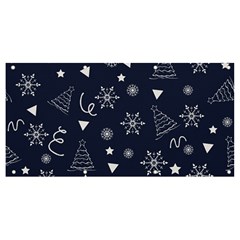 Illustration Christmas Tree Christmas Snow Banner And Sign 8  X 4 