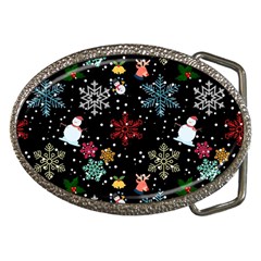 Illustration Xmas Christmas Thanks Giving Pattern Belt Buckles by danenraven