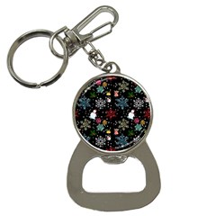 Illustration Xmas Christmas Thanks Giving Pattern Bottle Opener Key Chain