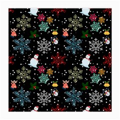 Illustration Xmas Christmas Thanks Giving Pattern Medium Glasses Cloth (2 Sides) by danenraven