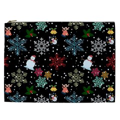 Illustration Xmas Christmas Thanks Giving Pattern Cosmetic Bag (xxl) by danenraven