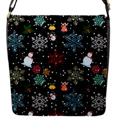 Illustration Xmas Christmas Thanks Giving Pattern Flap Closure Messenger Bag (s) by danenraven