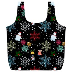 Illustration Xmas Christmas Thanks Giving Pattern Full Print Recycle Bag (xl) by danenraven