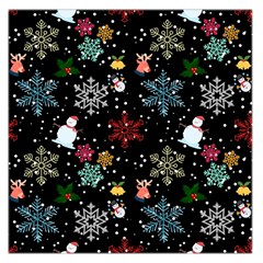 Illustration Xmas Christmas Thanks Giving Pattern Square Satin Scarf (36  X 36 ) by danenraven