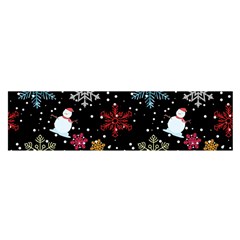 Illustration Xmas Christmas Thanks Giving Pattern Oblong Satin Scarf (16  X 60 ) by danenraven