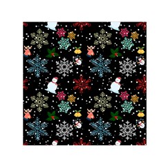 Illustration Xmas Christmas Thanks Giving Pattern Square Satin Scarf (30  X 30 ) by danenraven