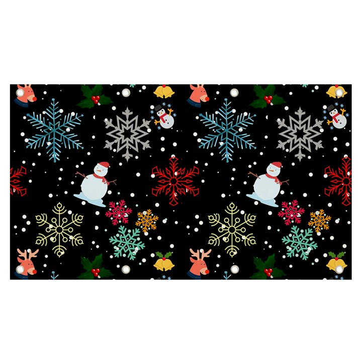 Illustration Xmas Christmas Thanks Giving Pattern Banner and Sign 7  x 4 