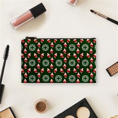 Xmas Christmas Background Cosmetic Bag (small) by danenraven