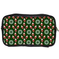 Xmas Christmas Background Toiletries Bag (two Sides) by danenraven