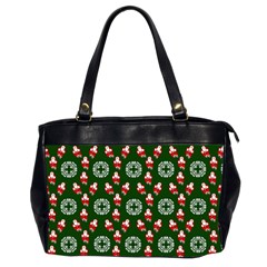 Xmas Christmas Background Oversize Office Handbag (2 Sides) by danenraven