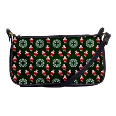 Xmas Christmas Background Shoulder Clutch Bag by danenraven