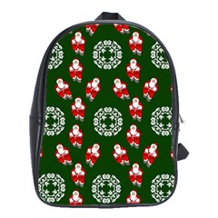 Xmas Christmas Background School Bag (xl) by danenraven