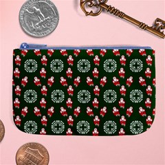 Xmas Christmas Background Large Coin Purse by danenraven