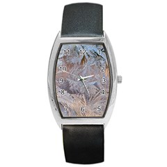 Window Pattern Winter Frost Barrel Style Metal Watch by danenraven