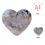 Window Pattern Winter Frost Playing Cards Single Design (Heart) Front