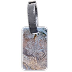 Window Pattern Winter Frost Luggage Tag (one Side) by danenraven