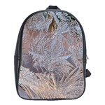 Window Pattern Winter Frost School Bag (XL) Front