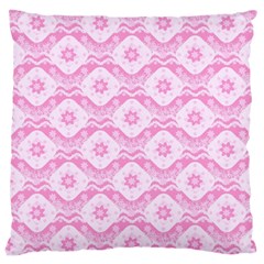 Illustration Background Pink Flower Abstract Pattern Standard Flano Cushion Case (one Side) by danenraven