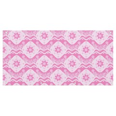 Illustration Background Pink Flower Abstract Pattern Banner And Sign 8  X 4 