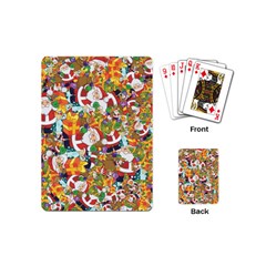 Background Christmas Santa Claus Playing Cards Single Design (mini) by danenraven