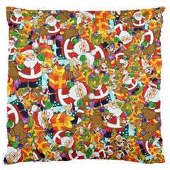 Background Christmas Santa Claus Standard Flano Cushion Case (two Sides) by danenraven