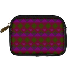 Illustration Argyle Pattern Argyle Background Digital Camera Leather Case by danenraven