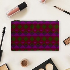 Illustration Argyle Pattern Argyle Background Cosmetic Bag (medium) by danenraven