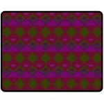 Illustration Argyle Pattern Argyle Background Double Sided Fleece Blanket (Medium)  58.8 x47.4  Blanket Front