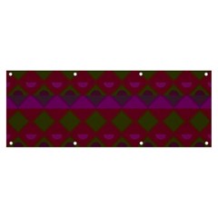 Illustration Argyle Pattern Argyle Background Banner And Sign 8  X 3  by danenraven