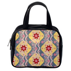 Background Flower Abstract Pattern Classic Handbag (one Side) by danenraven