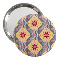 Background Flower Abstract Pattern 3  Handbag Mirrors by danenraven