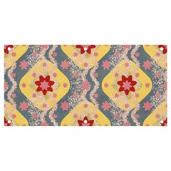 Background Flower Abstract Pattern Banner And Sign 4  X 2 