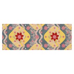 Background Flower Abstract Pattern Banner And Sign 8  X 3  by danenraven