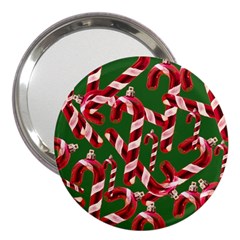 Christmas Wrapping Paper Abstract 3  Handbag Mirrors by danenraven