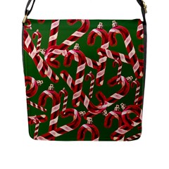 Christmas Wrapping Paper Abstract Flap Closure Messenger Bag (l) by danenraven